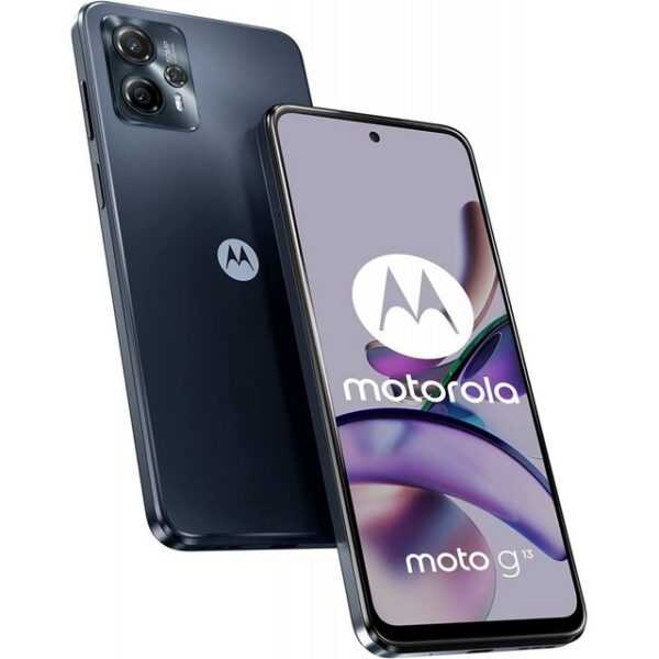 Motorola XT2331-2 Moto G13 128 GB / 4 GB - Smartphone - matte charcoal Smartphone (6,5 Zoll, 128 GB Speicherplatz)