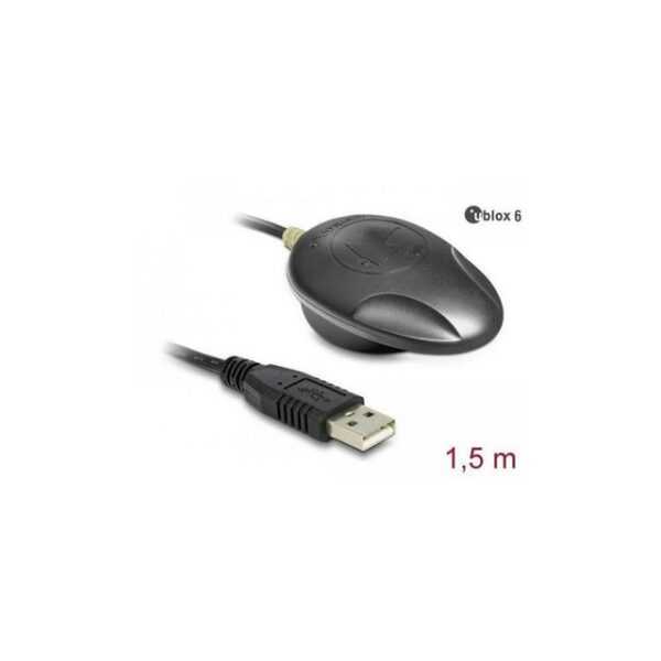 Navilock 61840 - Navilock NL-602U USB 2.0 GPS Empfänger u-blox 6 1,5 m WLAN-Antenne