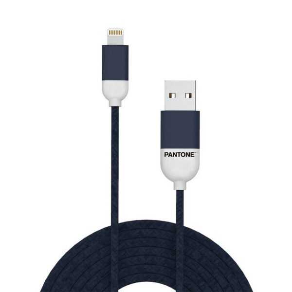 Pantone Universe PANTONE Lightning Kabel navy 1.5 m Ausgangsleistung bis zu 2,4A Smartphone-Kabel