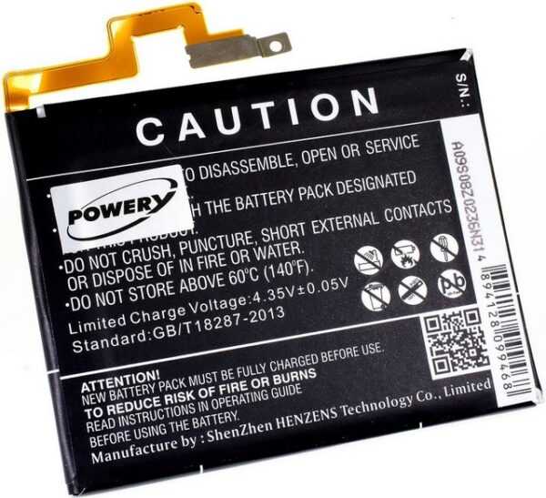 Powery Akku für Smartphone Blackberry Typ BAT-58107-003 Smartphone-Akku 3400 mAh (3.8 V)