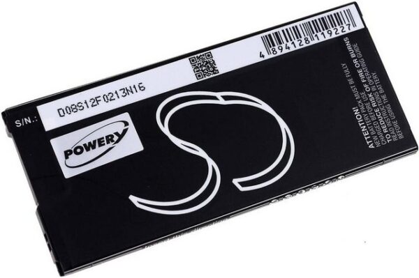 Powery Akku für Smartphone Samsung Galaxy A5 2016 Duos Smartphone-Akku 2000 mAh (3.85 V)