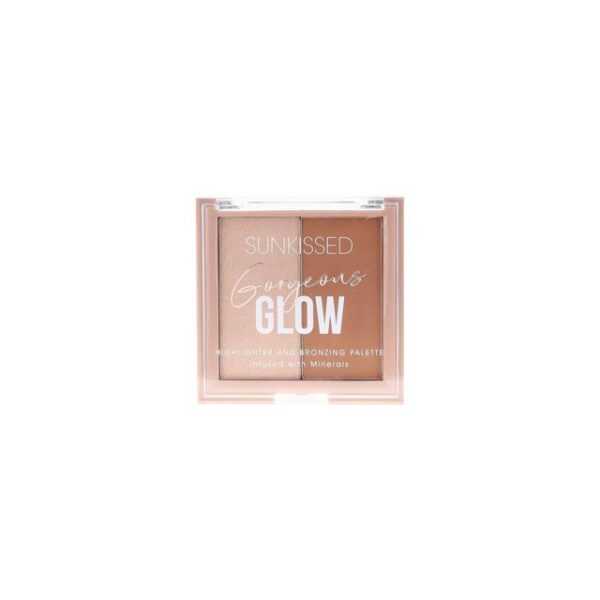 SUNKISSED Bronzer-Puder Gorgeous Glow Palette 5g Highlighter + 5g Bronzer