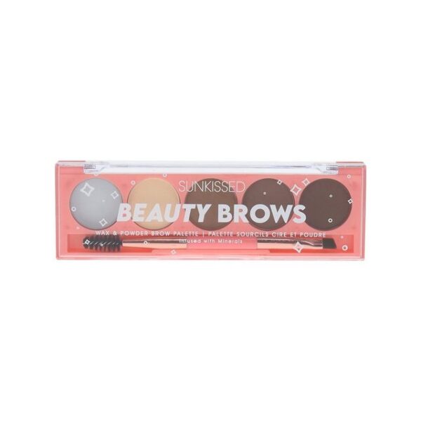 SUNKISSED Lidschatten Beauty Brows Palette 0.5g Brow Wax + 4 x 1g Brow Powder