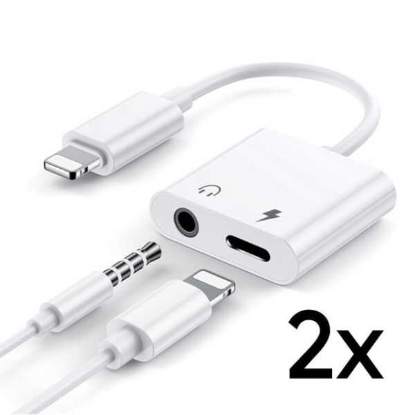 TradeNation Apple IPhone Lightning Audio Adapter Splitter Klinke Aux Kopfhörer Smartphone-Adapter Lightning zu 3,5-mm-Klinke, Lightning, Lightning Adapter