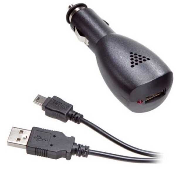 Vivanco Mini-USB KFZ Ladegerät 12V Lader Ladekabel Smartphone-Ladegerät (Lade-Adapter für Smartphone Handy MP3-Player etc)