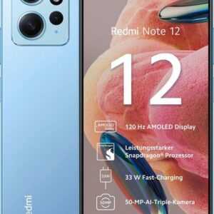 Xiaomi Redmi Note 12 256 GB / 8 GB - Smartphone - ice blue Smartphone Smartphone