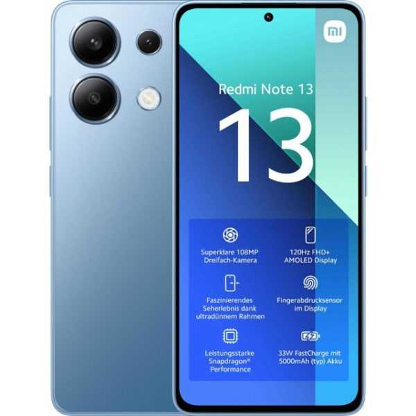 Xiaomi Redmi Note 13 4G 6GB + 128GB Ice Blue Smartphone Smartphone