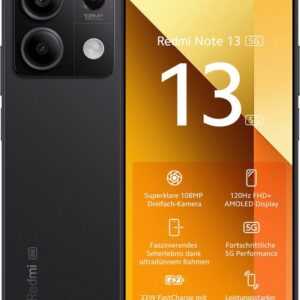 Xiaomi Redmi Note 13 5G 256Gb Smartphone (16,94 cm/6,67 Zoll, 256 GB Speicherplatz, 108 MP Kamera)