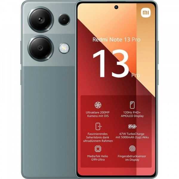 Xiaomi Redmi Note 13 Pro 4G 512 GB / 12 GB - Smartphone - forest green Smartphone (6,67 Zoll, 512 GB Speicherplatz)