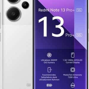 Xiaomi Redmi Note 13 Pro Plus 5G 512Gb Smartphone (16,94 cm/6,67 Zoll, 512 GB Speicherplatz, 200 MP Kamera)