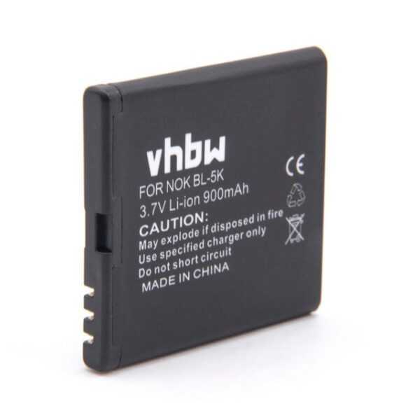 vhbw Akku kompatibel mit Bea-fon SL690 Smartphone-Akku Li-Ion 900 mAh (3,7 V)