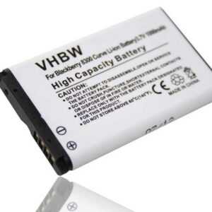 vhbw Akku kompatibel mit Blackberry Curve 9300 3G, 9330 3G, 8330, 8320, Smartphone-Akku Li-Ion 1000 mAh (3,7 V)