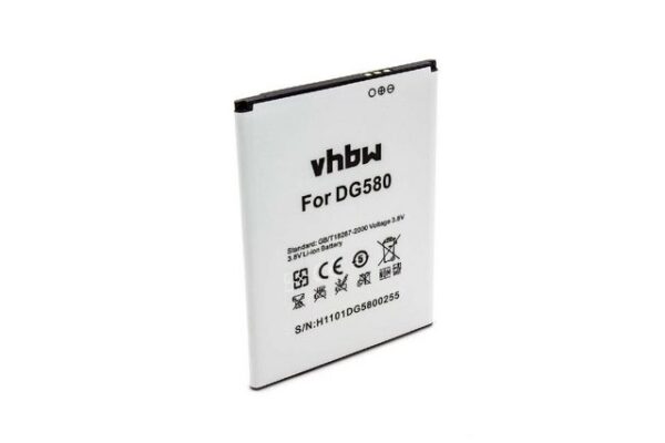 vhbw Ersatz für Doogee H0920DG5800255 für Smartphone-Akku Li-Ion 2500 mAh (3,8 V)