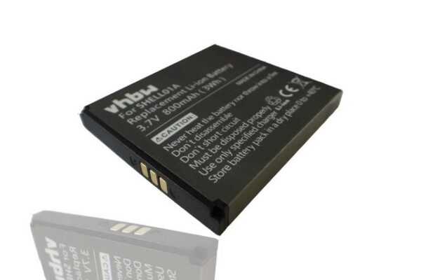 vhbw Ersatz für Doro SHELL01A für Smartphone-Akku Li-Ion 800 mAh (3,7 V)