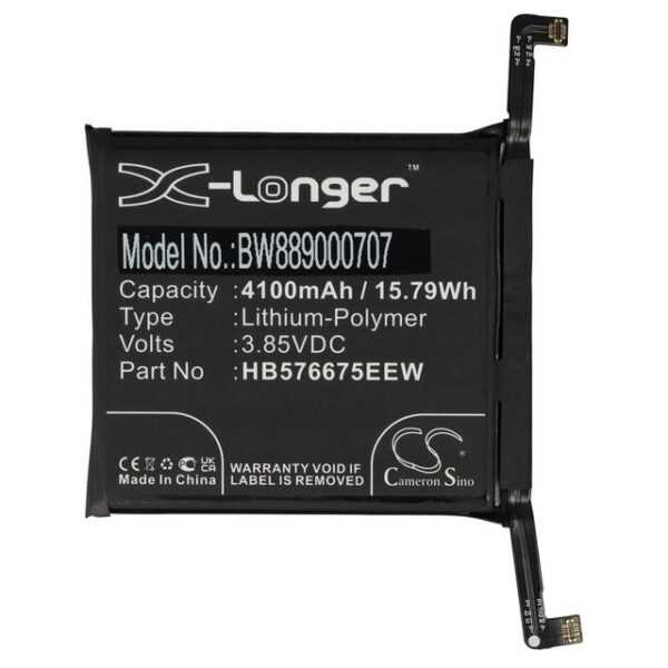 vhbw Ersatz für Huawei HB576675EEW für Smartphone-Akku Li-Polymer 4100 mAh (3,85 V)