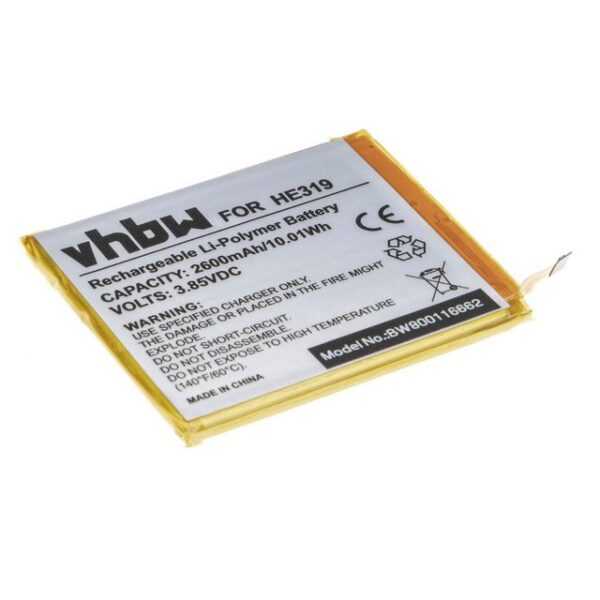 vhbw Ersatz für Nokia HE319, HE330 für Smartphone-Akku Li-Polymer 2600 mAh (3,85 V)