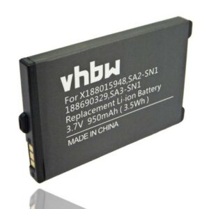 vhbw Ersatz für Sagem ATEM-SN1, BGS010542, BGS010841, SA1A-SN1, 188015948, Smartphone-Akku 950 mAh