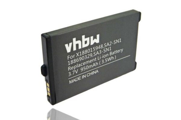 vhbw Ersatz für Sagem ATEM-SN1, BGS010542, BGS010841, SA1A-SN1, 188015948, Smartphone-Akku 950 mAh