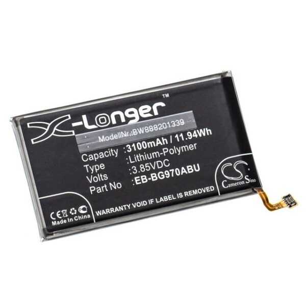 vhbw Ersatz für Samsung EB-BG970ABU für Smartphone-Akku Li-Polymer 3100 mAh (3,85 V)