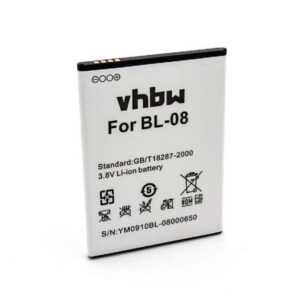 vhbw Ersatz für THL BL-08 für Smartphone-Akku Li-Ion 2700 mAh (3,8 V)