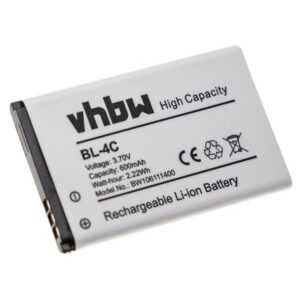 vhbw Smartphone-Akku Ersatz für Baugleiche Originalteilebezeichnung Hyundai BP-121 für Mobilfunk (600mAh, 3,7V, Li-Ion) 600 mAh