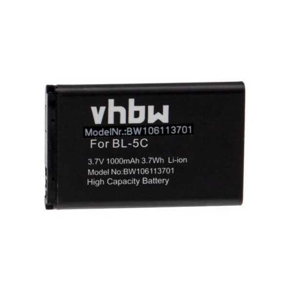 vhbw kompatibel mit Avaya 4070, 4027, NTTQ82EAE6, NTTQ81EAE6 Smartphone-Akku Li-Ion 1000 mAh (3,7 V)