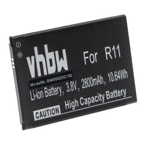 vhbw kompatibel mit Cubot R11, R11+ Smartphone-Akku Li-Ion 2800 mAh (4,2 V)