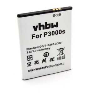 vhbw kompatibel mit Elephone P3000, P3000s Smartphone-Akku Li-Ion 3150 mAh (3,8 V)