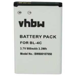 vhbw kompatibel mit Emporia Seniorentelefon Telme C140 Smartphone-Akku Li-Ion 900 mAh (3,7 V)