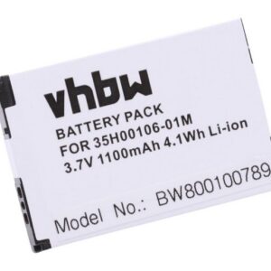 vhbw kompatibel mit Google G1 Smartphone-Akku Li-Ion 1100 mAh (3,7 V)