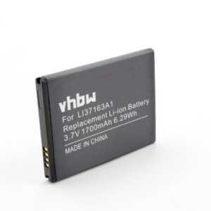 vhbw kompatibel mit Hisense U939, T96, U909, U8, TG88 Smartphone-Akku Li-Ion 1700 mAh (3,7 V)