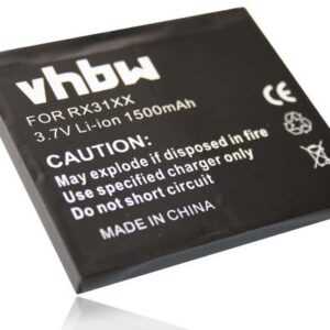 vhbw kompatibel mit IPAQ 316, 312, 314, 300, 310 Smartphone-Akku Li-Ion 1500 mAh (3,7 V)