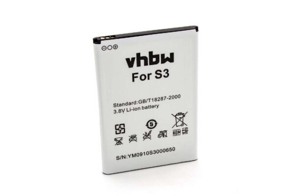 vhbw kompatibel mit Jiayu S3, S3+, S3 Plus Smartphone-Akku Li-Ion 3000 mAh (3,8 V)