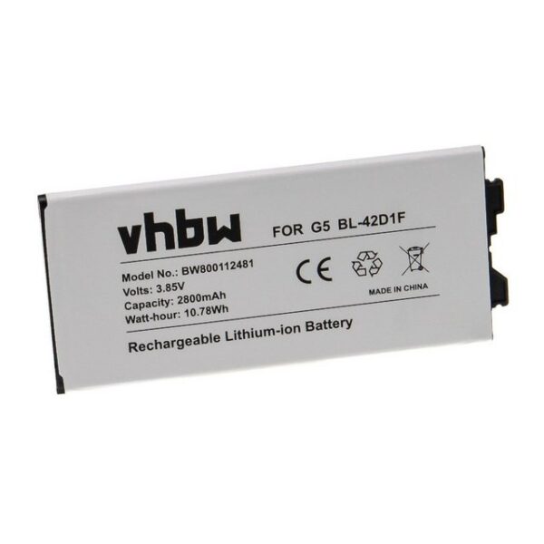 vhbw kompatibel mit LG VS987, RS988 Smartphone-Akku Li-Ion 2800 mAh (3,85 V)