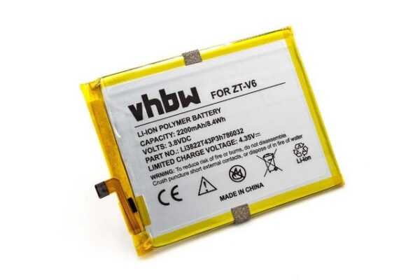 vhbw kompatibel mit Mobistel Cynus F7 4G Smartphone-Akku Li-Polymer 2200 mAh (3,8 V)