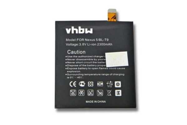 vhbw kompatibel mit NGM Forward 5.5 Smartphone-Akku Li-Ion 2300 mAh (3,8 V)