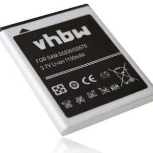 vhbw kompatibel mit Samsung Wave GT-S7230E, I559, S5250 525, S5330 533 Smartphone-Akku Li-Ion 1100 mAh (3,7 V)