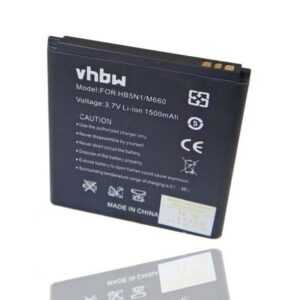 vhbw kompatibel mit T-MOBILE myTouch Q U8730, Q, U8730, U8680 Smartphone-Akku Li-Ion 1500 mAh (3,7 V)