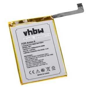 vhbw kompatibel mit Ulefone Armor 6 Smartphone-Akku Li-Ion 5000 mAh (3,85 V)