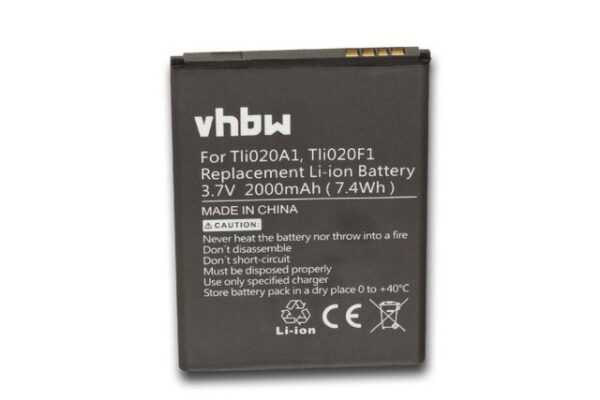 vhbw kompatibel mit Vodafone VFD 500, V500, Smart turbo 7 Smartphone-Akku Li-Ion 2000 mAh (3,8 V)