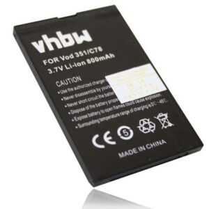 vhbw kompatibel mit ZTE F160, C78, C70, Agent, Essenze, E520, C88 Smartphone-Akku Li-Ion 800 mAh (3,7 V)