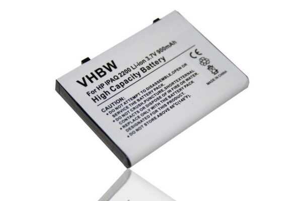 vhbw passend für HP / CompaQ IPAQ H2100, H2200, H2210, H2215, PE2050, Smartphone-Akku 900 mAh