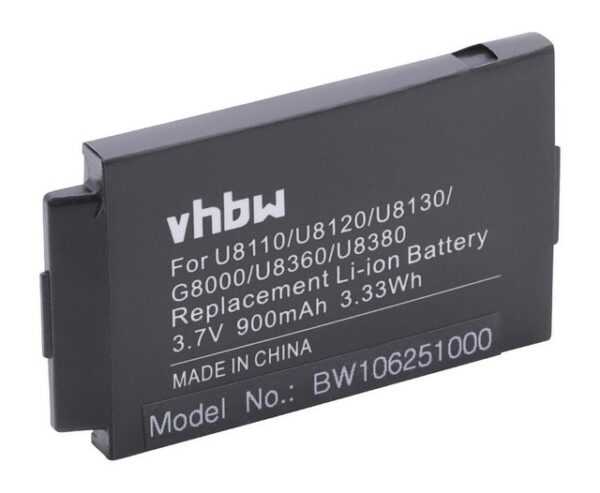 vhbw passend für LG G8000, U8100, U8110, U8120, U8130, U8150, U8180, U8290, Smartphone-Akku 900 mAh