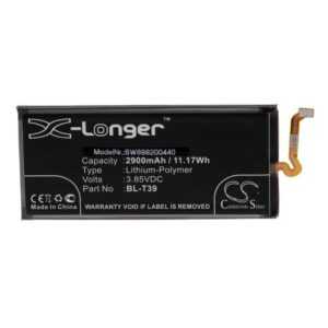 vhbw passend für LG LMQ850EA, LMQ850EAW, LMQ850EM, LMQ850EMW, LMQ850QM, Smartphone-Akku 2900 mAh