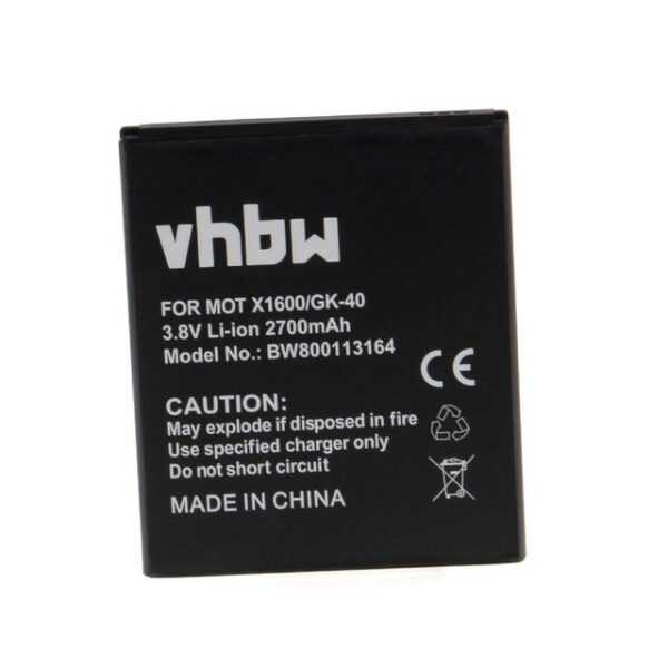 vhbw passend für Motorola Moto XT1600, XT1601, XT1603, XT1607, G5 4G, G5 4G Smartphone-Akku 2700 mAh