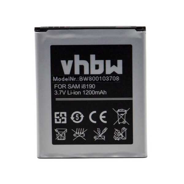 vhbw passend für Samsung Galaxy GT-S7562, GT-S7562i, GT-S7568, GT-S7572, Smartphone-Akku 1100 mAh