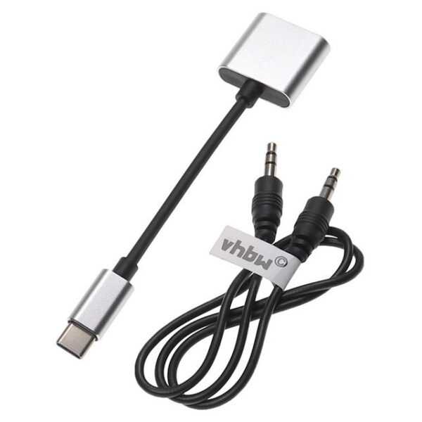 vhbw passend für Xiaomi 8se, 8, 6, 6X, 9 Kopfhörer / Smartphone / Mobilfunk USB-Adapter