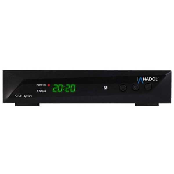 Anadol HD 555c Full HD DVB-T2/DVB-C/C2 mit DVB-T Antenne Satellitenreceiver