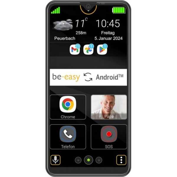 Beafon M6s plus 32 GB / 3 GB - Smartphone - schwarz Smartphone (6,26 Zoll, 32 GB Speicherplatz)