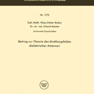 Beitrag zur Theorie des Strahlungsfeldes dielektrischer Antennen